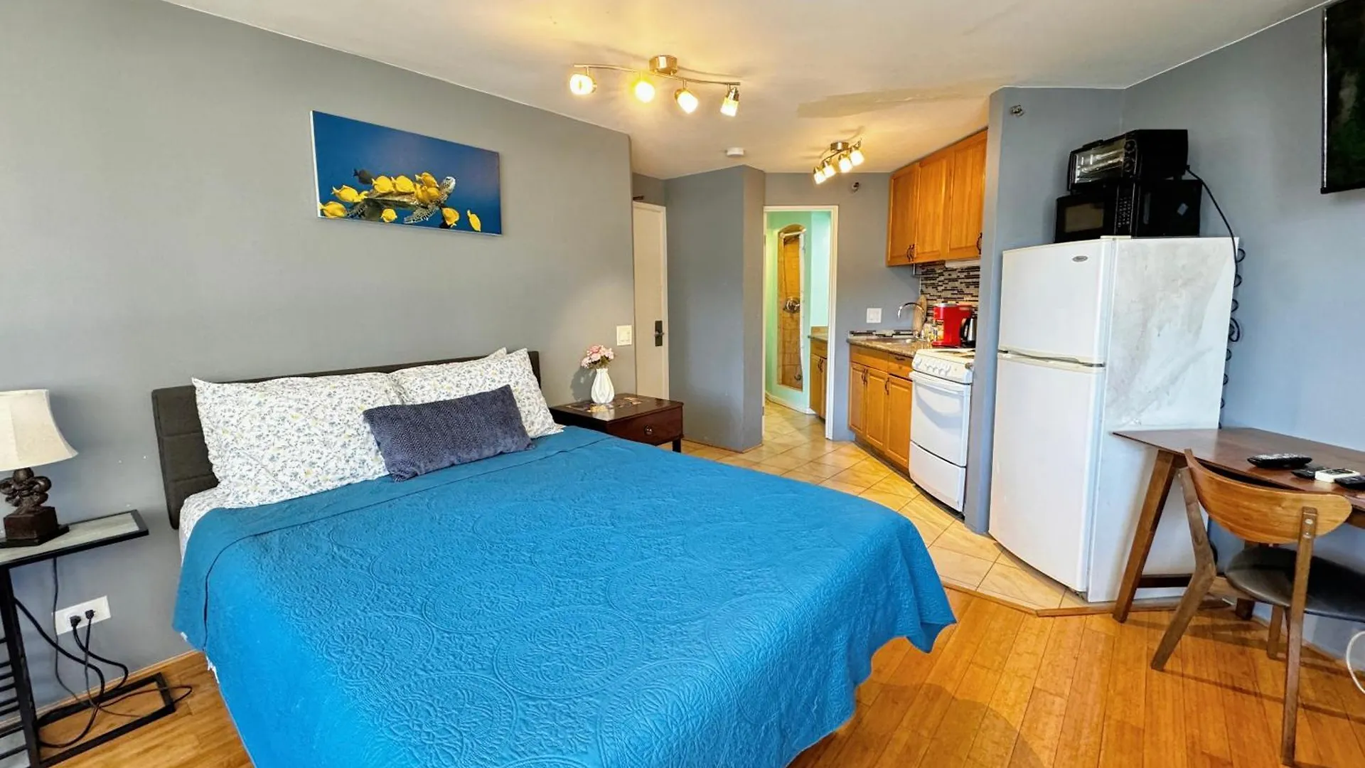 Spacious Studio W/ Parking, Beach/Mall/Park Honolulu